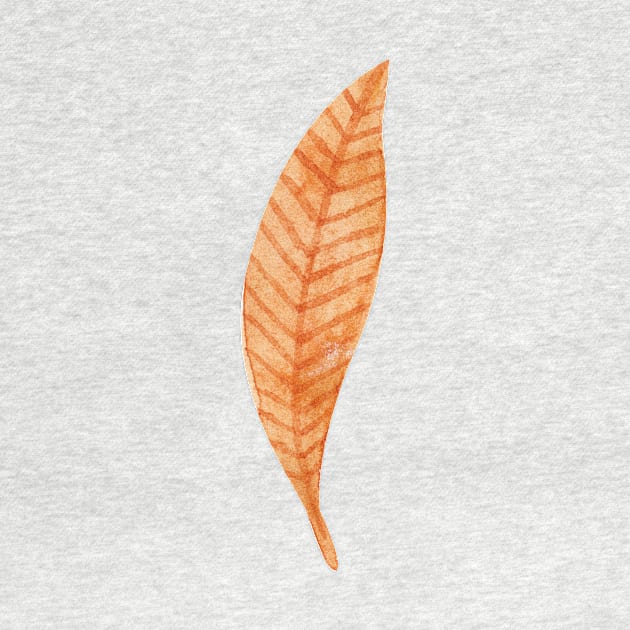 leaf watercolor fall by shoko